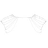 Bijoux d’épaules et de dos en chainettes métalliques argentées - 94edenstreet.com - sexshop en ligne