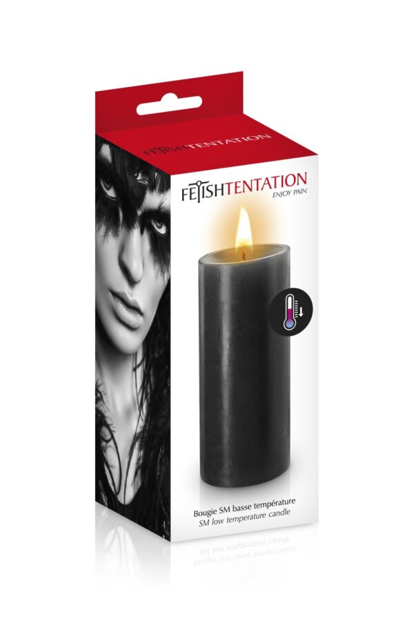 Bougie basse température noire - 94edenstreet.com - sexshop en ligne
