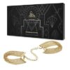 Menottes de mailles métalliques dorées - 94edenstreet.com - sexshop en ligne