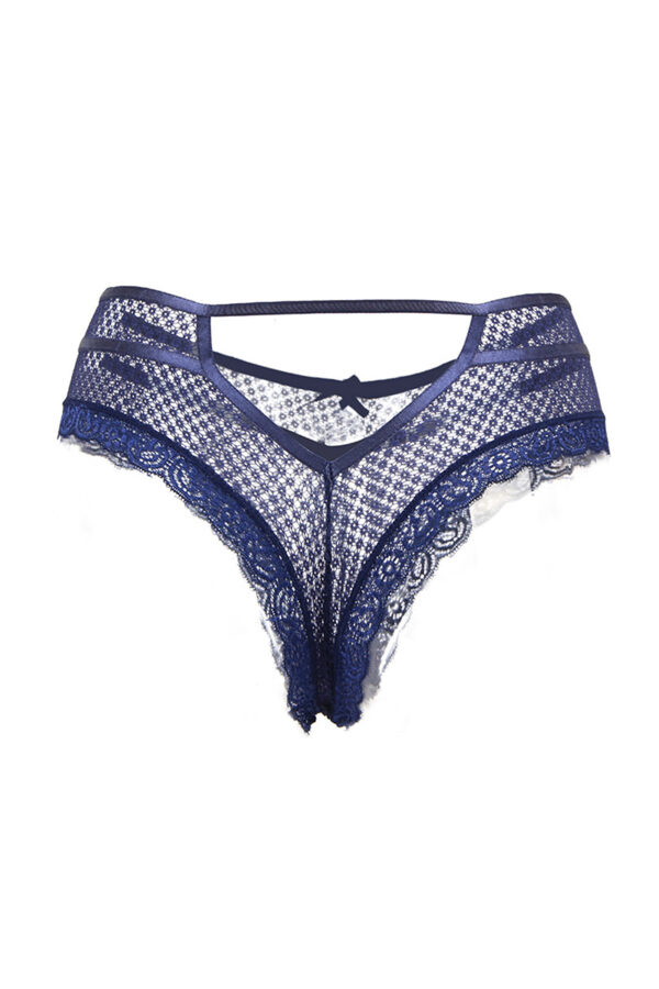 Tanga bleu dentelle – Paris Hollywood - 94edenstreet.com - sexshop en ligne
