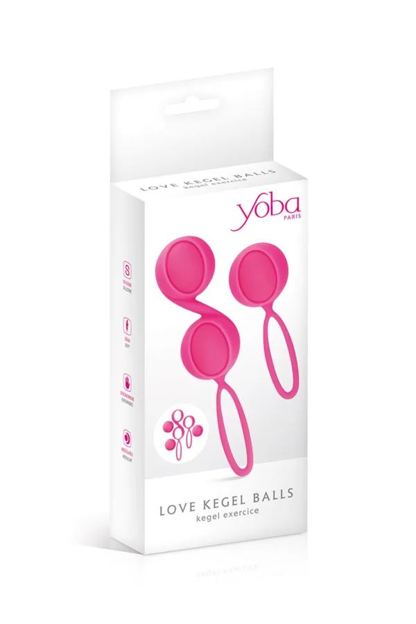 Kit 2 boules de Geisha Yoba – rose - 94edenstreet.com - sexshop en ligne