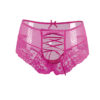 Tanga sexy rose à laçage – Image 3
