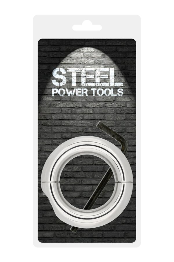 Ballstretcher acier ( L – XL) – Steel Power Tools - 94edenstreet.com - sexshop en ligne
