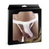 String blanc avec poche pour pénis - 94edenstreet.com - sexshop en ligne