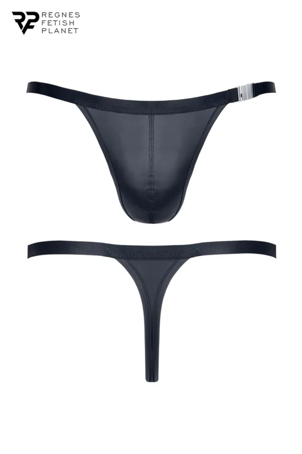 String noir wetlook – Regnes - 94edenstreet.com - sexshop en ligne