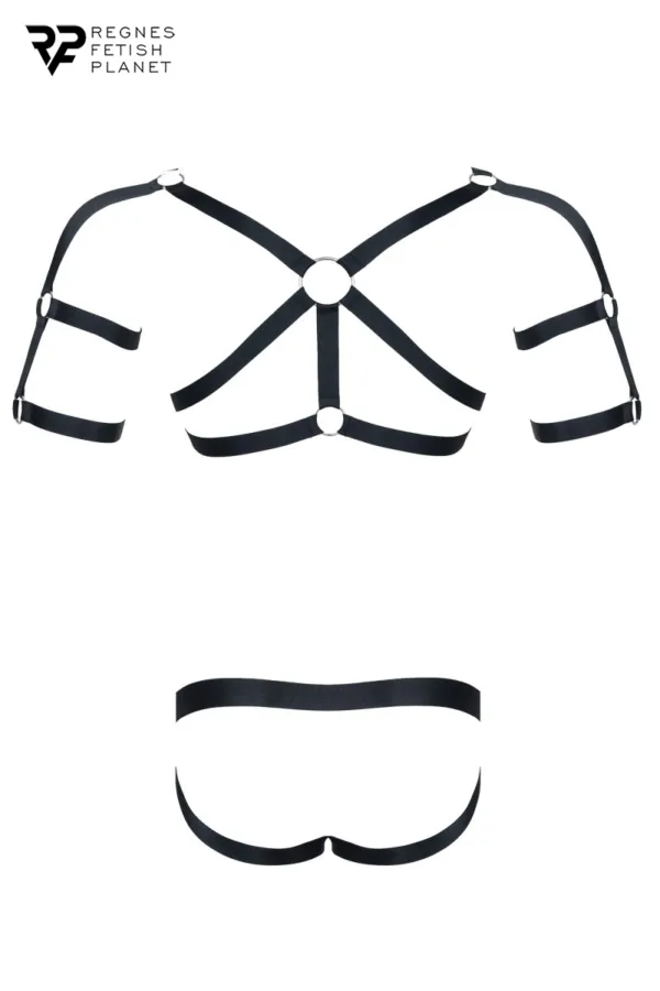Ensemble harnais et jockstrap ouvert – Regnes - 94edenstreet.com - sexshop en ligne