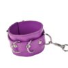 Menottes Premium en cuir violet – Ouch - 94edenstreet.com - sexshop en ligne