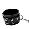 Menottes Premium en cuir noir – Ouch - 94edenstreet.com - sexshop en ligne