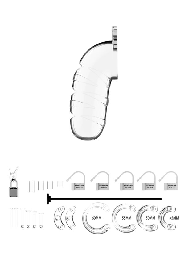 Cage de chasteté 12,5cm avec plug d'urètre - ManCage 17 – Image 3