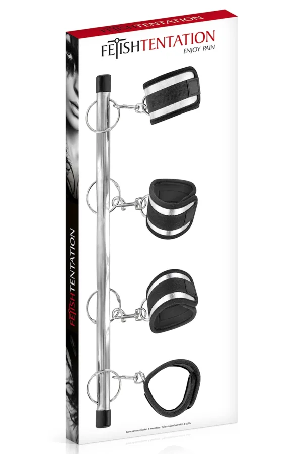 Barre de soumission 4 menottes Fetish Tentation - 94edenstreet.com - sexshop en ligne