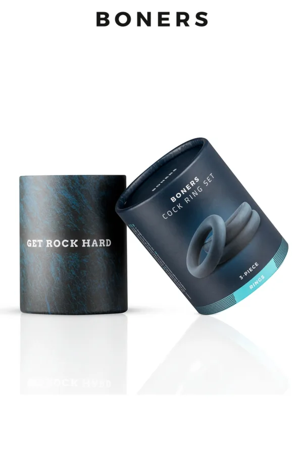 Kit de 3 anneaux de pénis – Boners - 94edenstreet.com - sexshop en ligne