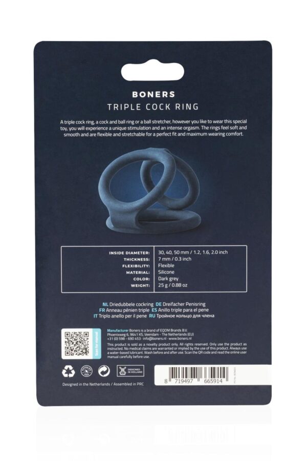 Triple Ring Boners - 94edenstreet.com - sexshop en ligne