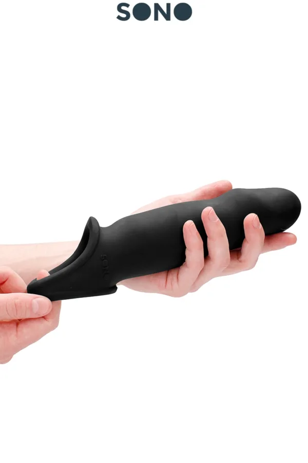 Gaine d’extension de pénis noire – SONO 17 - 94edenstreet.com - sexshop en ligne
