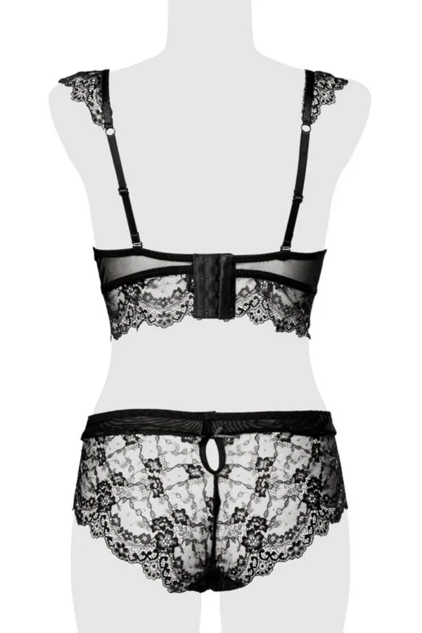 Ensemble culotte et balconnet dentelle – Grey Velvet - 94edenstreet.com - sexshop en ligne