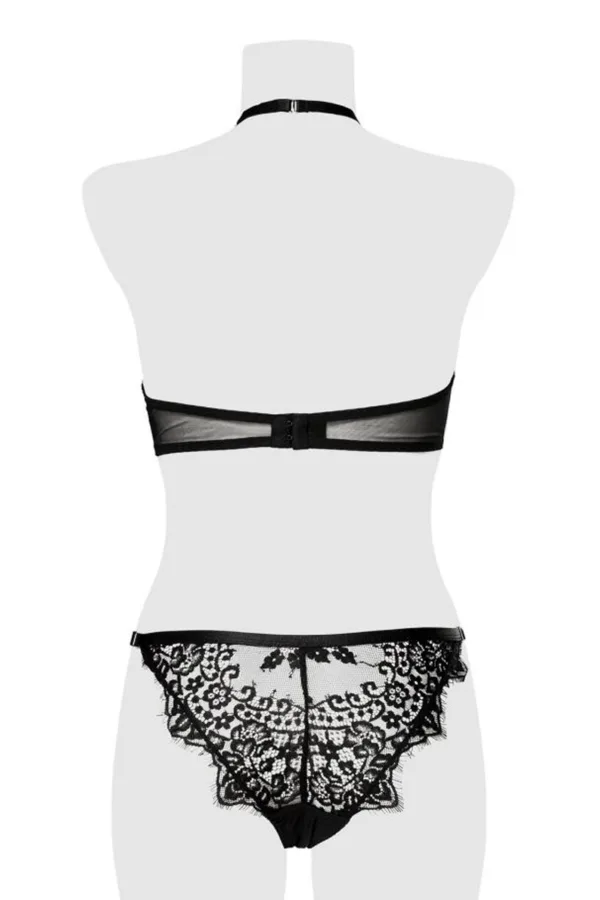 Ensemble bustier et string dentelle – Grey Velvet - 94edenstreet.com - sexshop en ligne