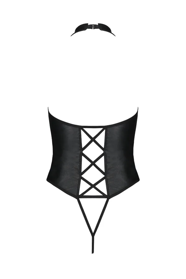 Body ouvert faux cuir Nancy – Passion - 94edenstreet.com - sexshop en ligne