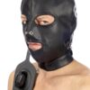 Cagoule BDSM simili cuir avec baillon amovible – Fetish Tentation - 94edenstreet.com - sexshop en ligne