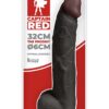 Gode XXL Prodigy Black 32 x 6 cm – Captain Red - 94edenstreet.com - sexshop en ligne