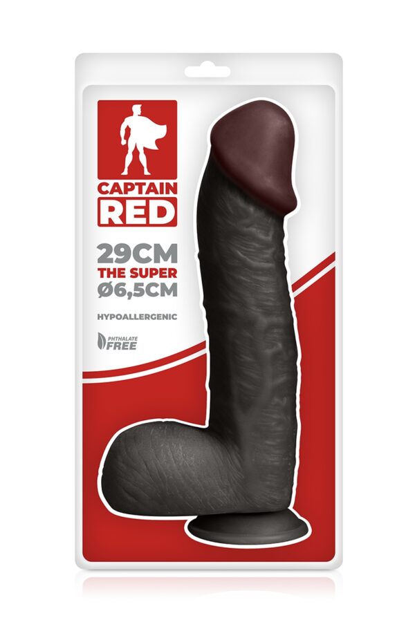 Gode Amazing Black 23 x 5 cm - Captain Red – Image 3