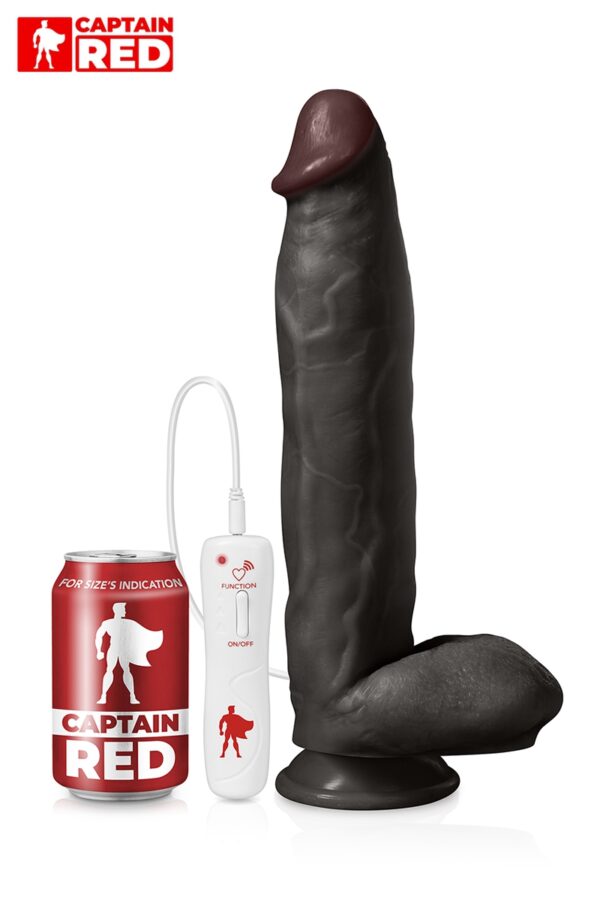 Vibro XXL The Power Black 31 x 6 cm – Captain Red - 94edenstreet.com - sexshop en ligne