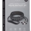 Collier cuir avec chaînes de seins – Easytoys Fetish Collection - 94edenstreet.com - sexshop en ligne