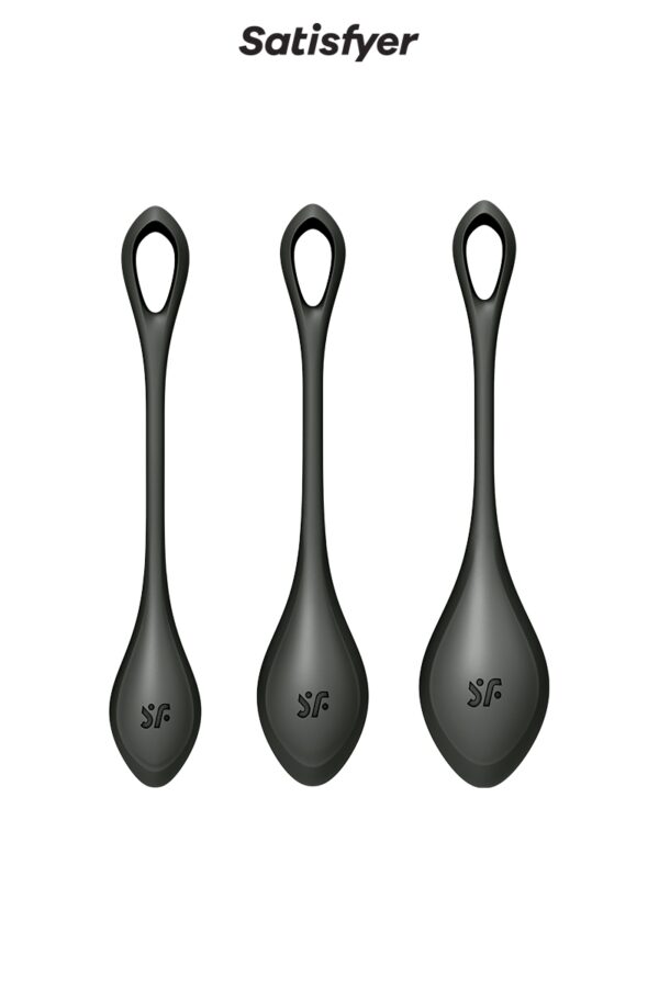 Kit d'entrainement pelvien Yoni Power 2 noir - Satisfyer – Image 3