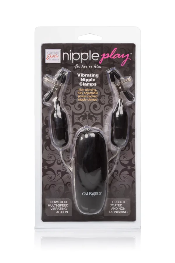 Pinces à seins vibrantes – calexotics - 94edenstreet.com - sexshop en ligne