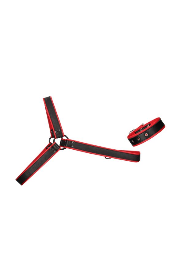 Harnais Gladiator rouge et noir - Ouch! – Image 3