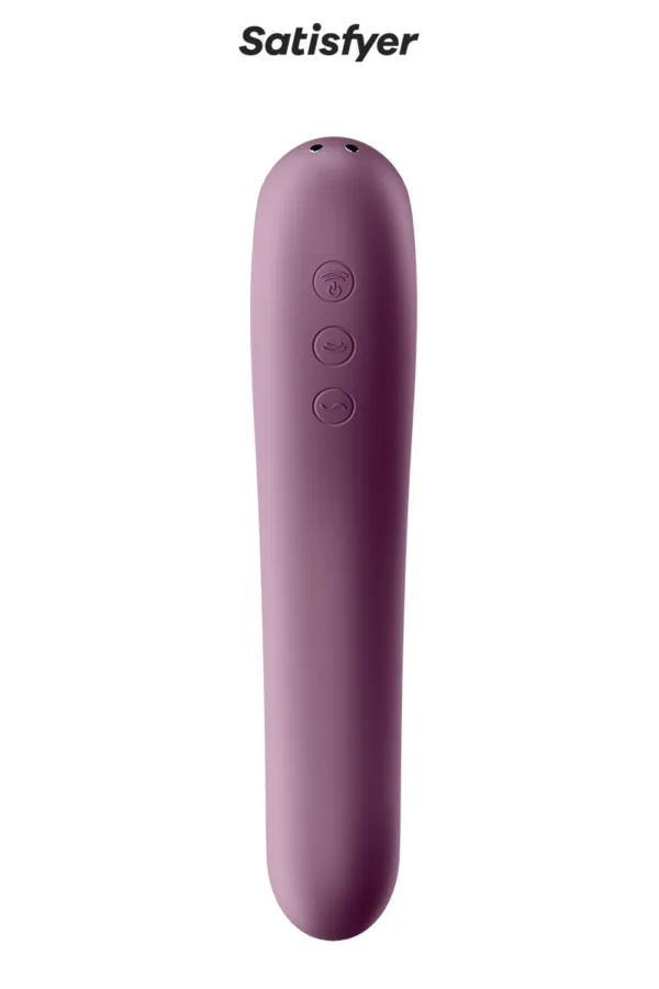 Stimulateur Dual Kiss bordeaux – Satisfyer - 94edenstreet.com - sexshop en ligne