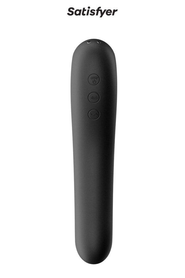 Stimulateur Dual Kiss noir – Satisfyer - 94edenstreet.com - sexshop en ligne