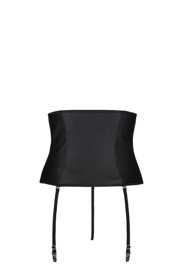 Serre taille à jarretelles faux cuir Céline – Passion - 94edenstreet.com - sexshop en ligne