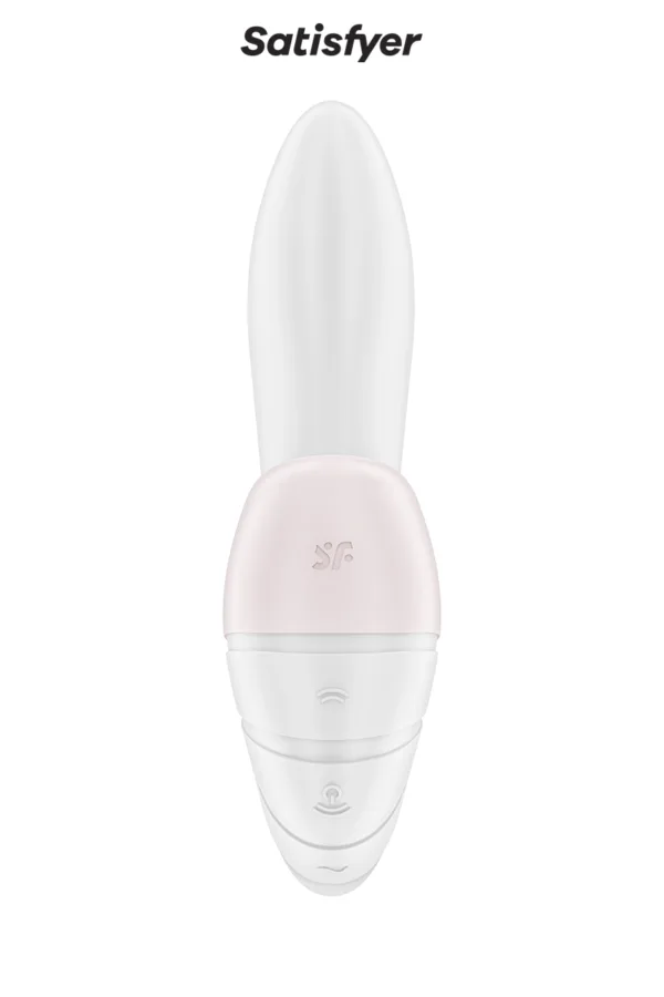 Double stimulateur Supernova blanc – Satisfyer - 94edenstreet.com - sexshop en ligne