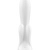Vibro Rabbit connecté Double Flex blanc – Satisfyer - 94edenstreet.com - sexshop en ligne