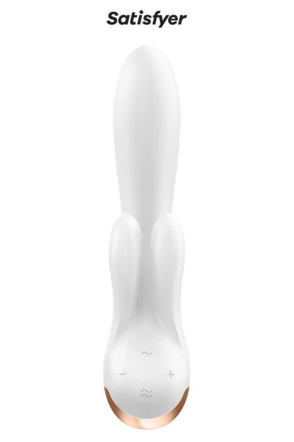 Vibro Rabbit connecté Double Flex blanc - Satisfyer – Image 3