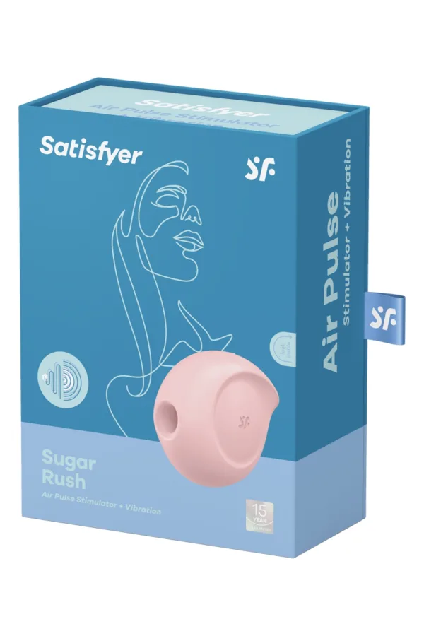 Double stimulateur Sugar Rush rose – Satisfyer - 94edenstreet.com - sexshop en ligne