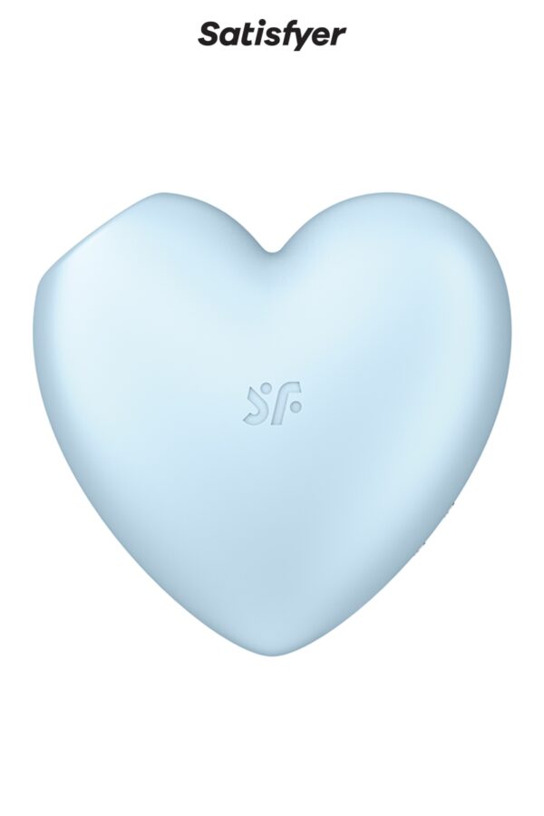 Double stimulateur Cutie Heart bleu - Satisfyer – Image 3