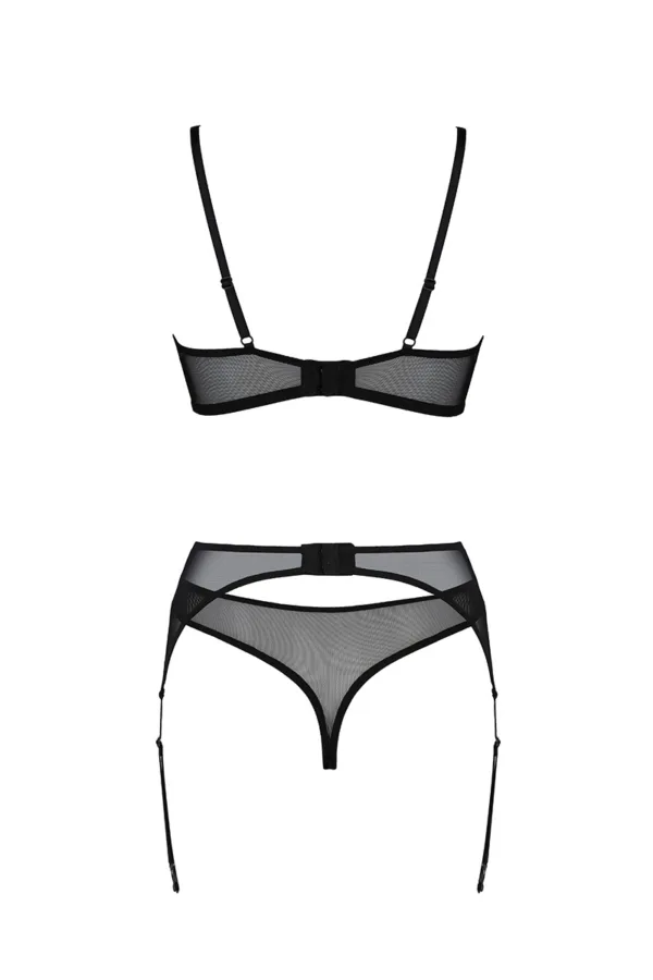 Ensemble à jarretelles Selaginella – Passion ECO Collection - 94edenstreet.com - sexshop en ligne