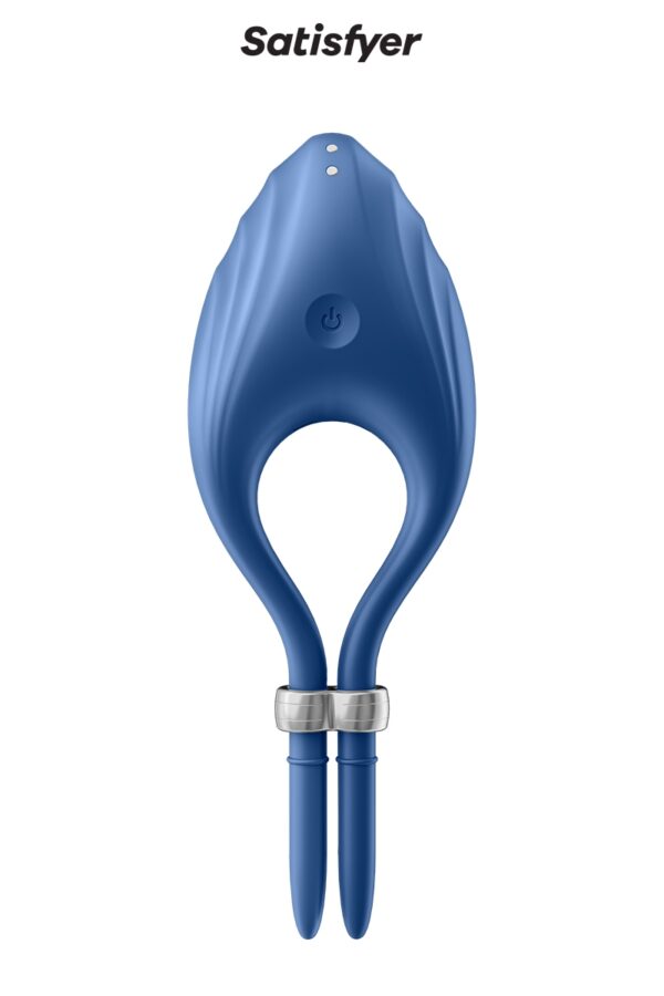 Anneau vibrant Duelist bleu – Satisfyer - 94edenstreet.com - sexshop en ligne