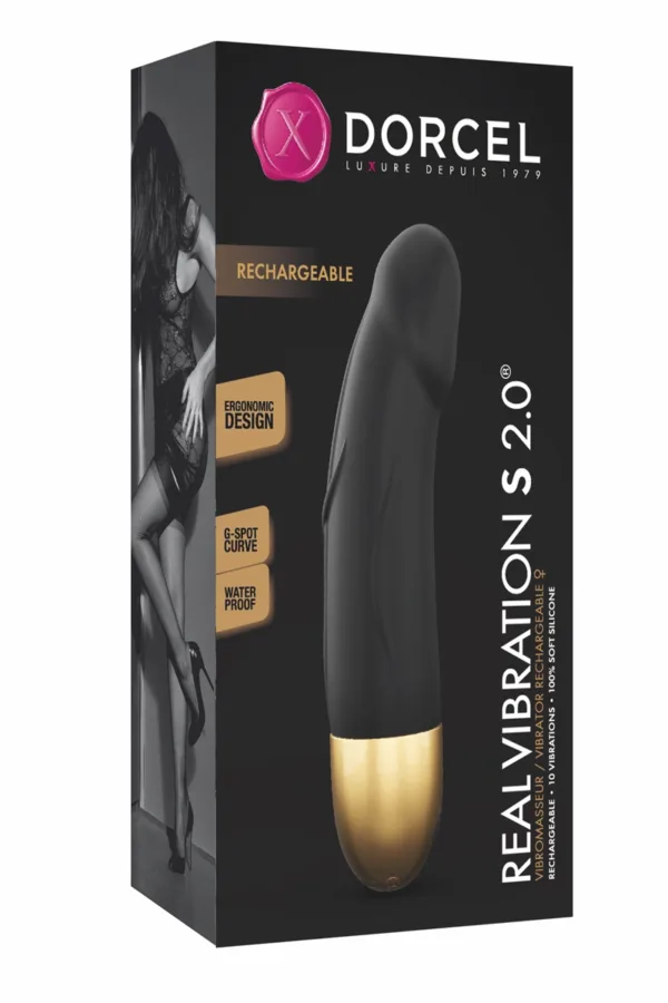 Vibro rechargeable Real Vibration gold S 2.0 – Dorcel - 94edenstreet.com - sexshop en ligne