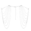 Bijoux d’épaules et de dos en chainettes métalliques argentées - 94edenstreet.com - sexshop en ligne
