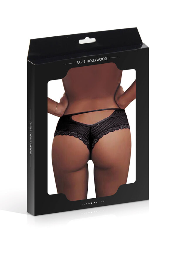 Tanga noir dentelle – Paris Hollywood - 94edenstreet.com - sexshop en ligne
