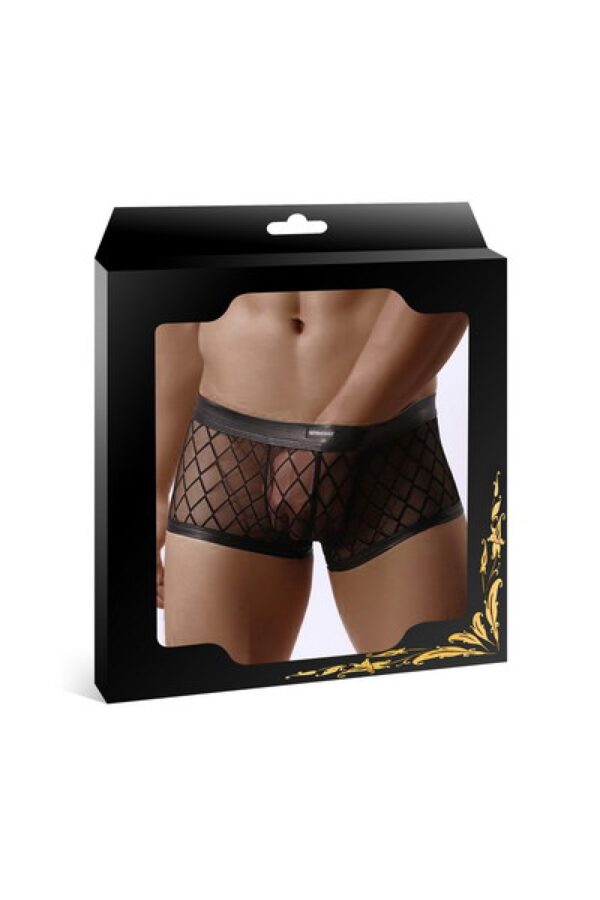 Boxer noir transparent - 94edenstreet.com - sexshop en ligne