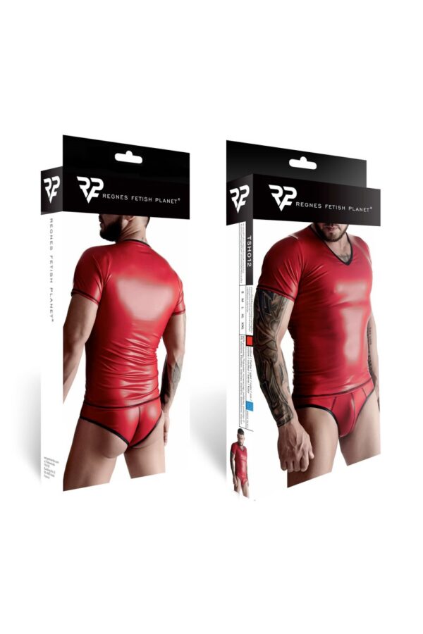 T-shirt wetlook rouge – Regnes - 94edenstreet.com - sexshop en ligne