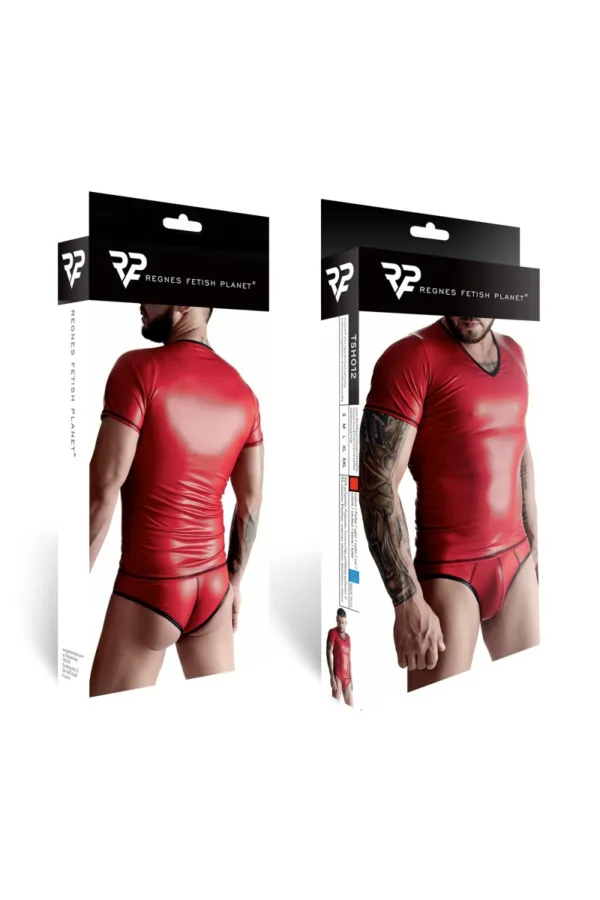 T-shirt wetlook rouge – Regnes - 94edenstreet.com - sexshop en ligne