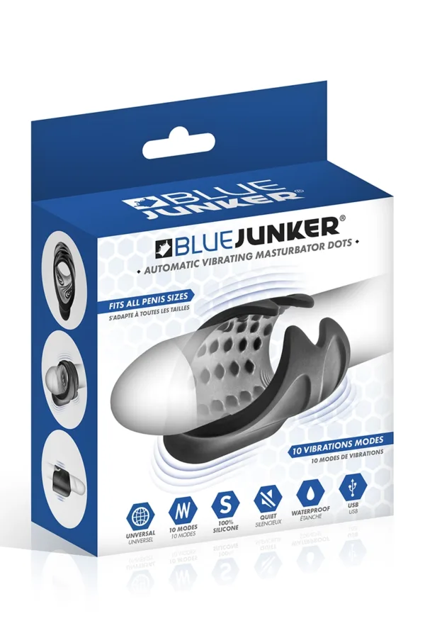 Masturbateur vibrant automatique avec ergots – Blue Junker - 94edenstreet.com - sexshop en ligne