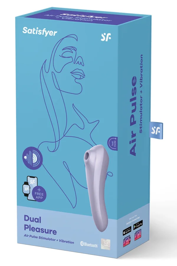 Stimulateur Satisfyer Dual Pleasure mauve - 94edenstreet.com - sexshop en ligne