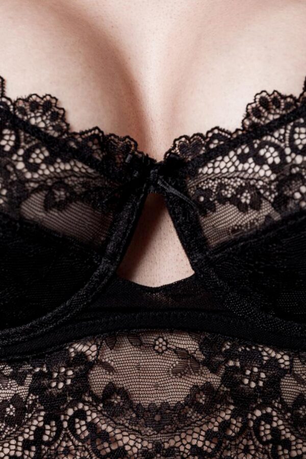 Ensemble culotte et balconnet dentelle – Grey Velvet - 94edenstreet.com - sexshop en ligne