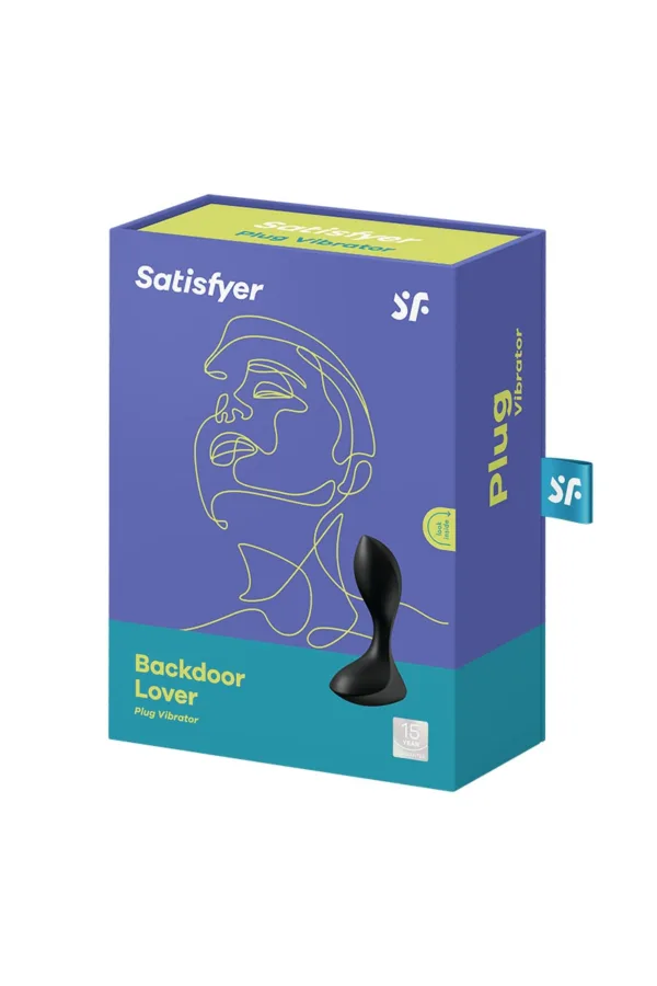 Plug vibrant Backdoor Lover noir – Satisfyer - 94edenstreet.com - sexshop en ligne