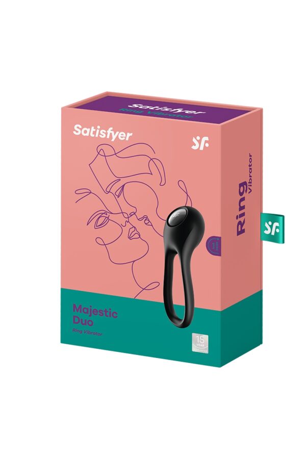 Cockring vibrant Majestic Duo – Satisfyer - 94edenstreet.com - sexshop en ligne