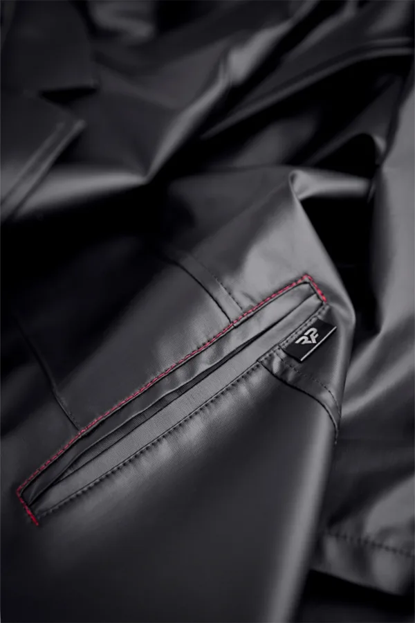 Veste longue sans manche wetlook Marco – Regnes - 94edenstreet.com - sexshop en ligne